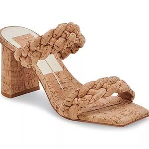 Dolce Vita Paily Braided Cork Block Heel Sandals – Size 8.5 – New